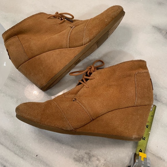 Tom’s Bootie Wedges Sz10 - Picture 3 of 7